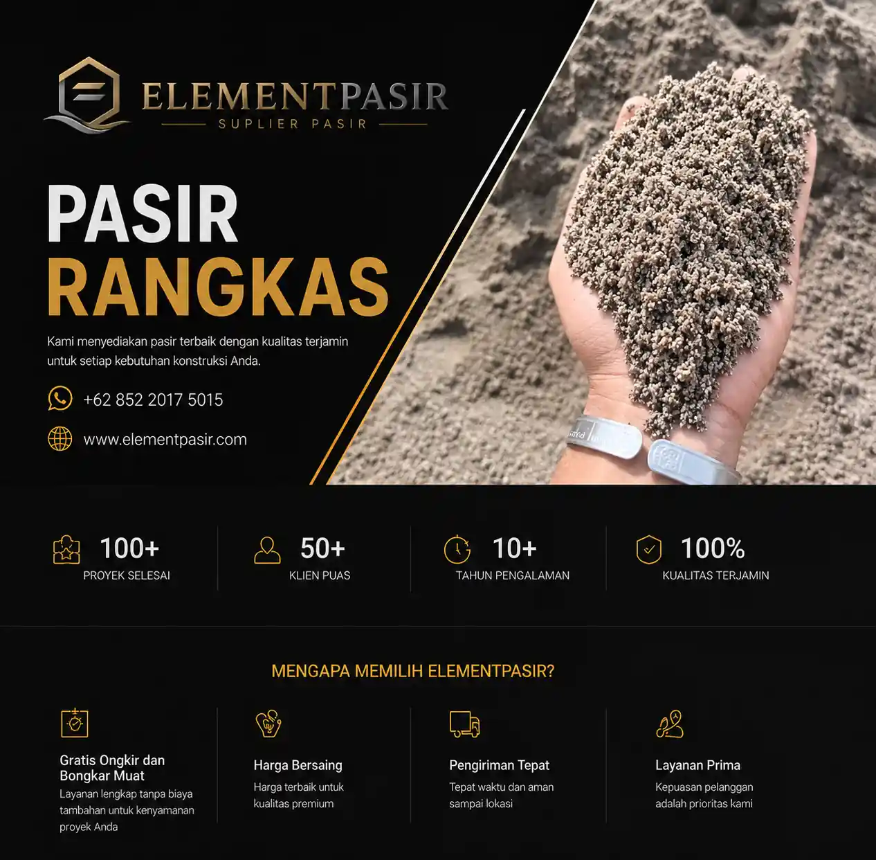 Jual pasir rangkas 100% asli jabodetabek siap kirim 24 jam cod elementpasir